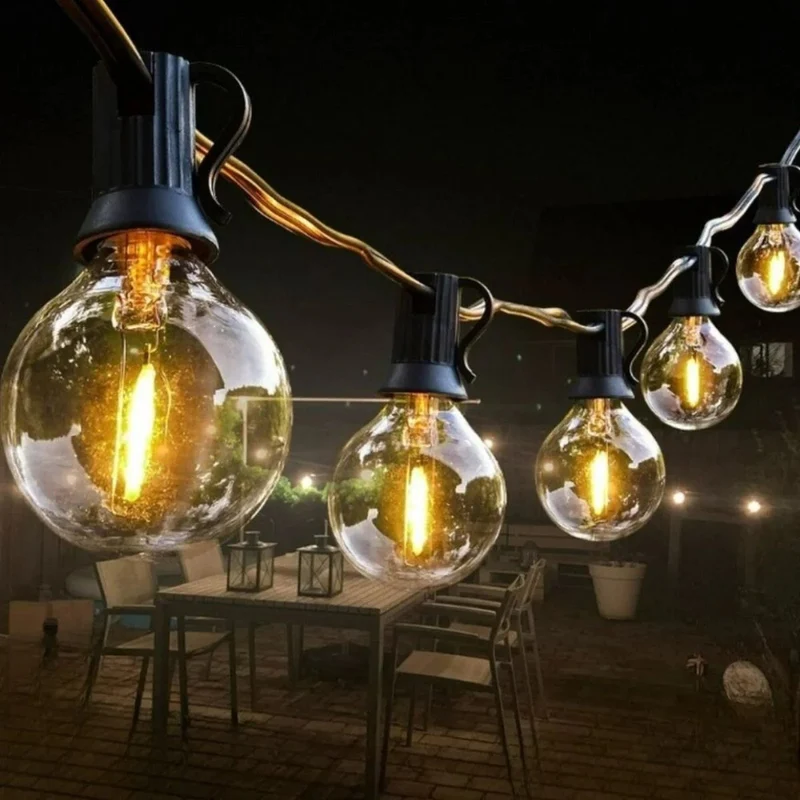 Solar Lichtsnoer Buiten 7m-15m Warm Licht Tuin Terras Zonne-energie Sfeerlicht Waterdicht Buitenverlichting | Sansoti