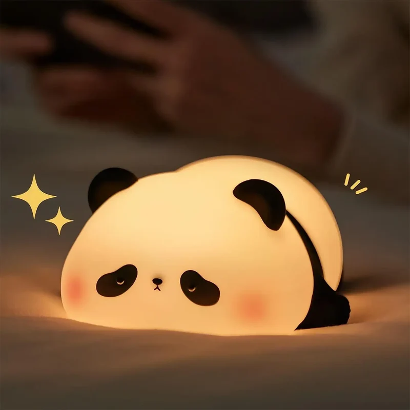 Nachtlampje Dieren LED Nachtverlichting Zacht Siliconen USB Oplaadbaar Timer Sfeerverlichting Kinderkamer | Sansoti