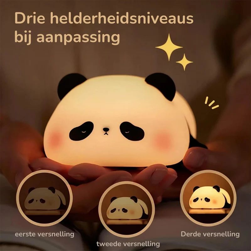 Nachtlampje Dieren LED Nachtverlichting Zacht Siliconen USB Oplaadbaar Timer Sfeerverlichting Kinderkamer | Sansoti