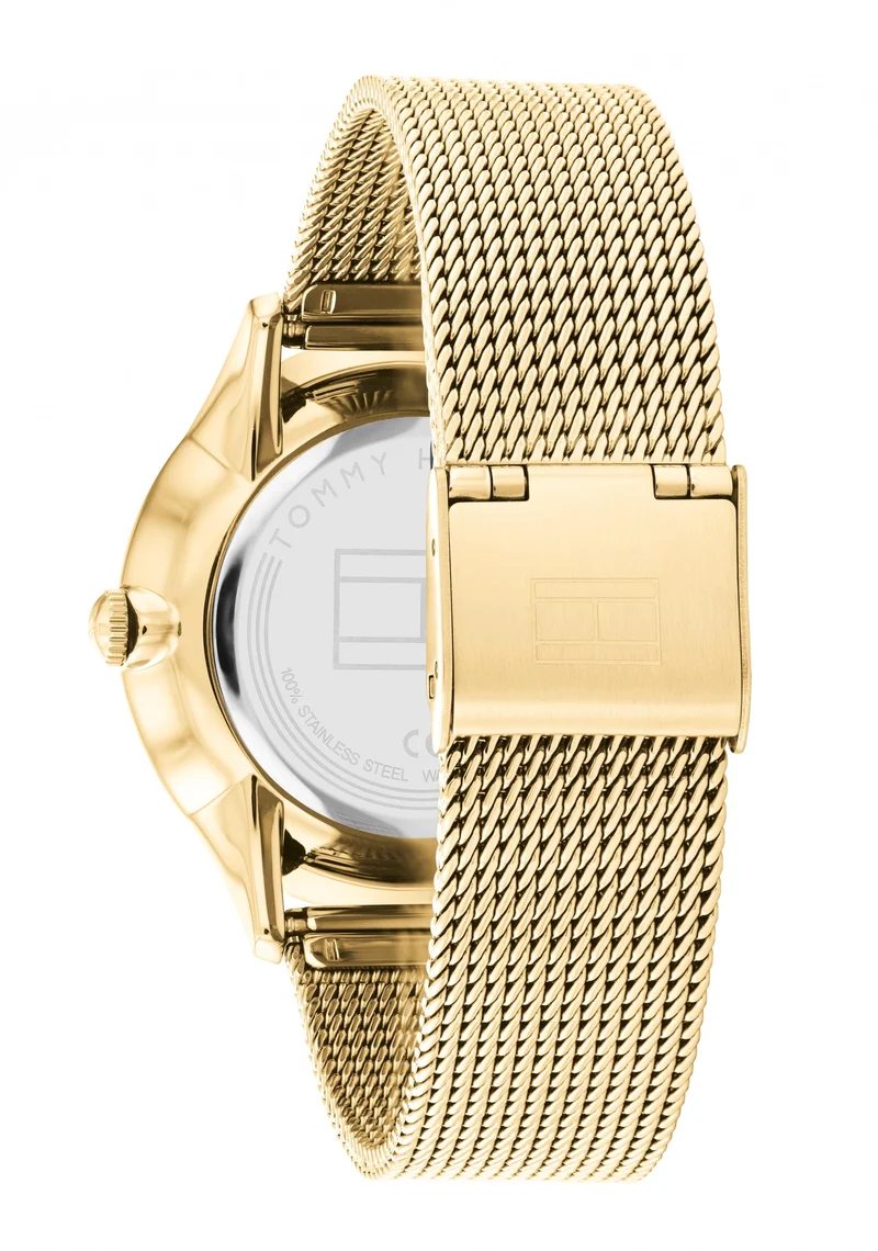 Tommy Hilfiger Layla Damenuhr Gold • Quarzwerk • Elegantes Damendesign