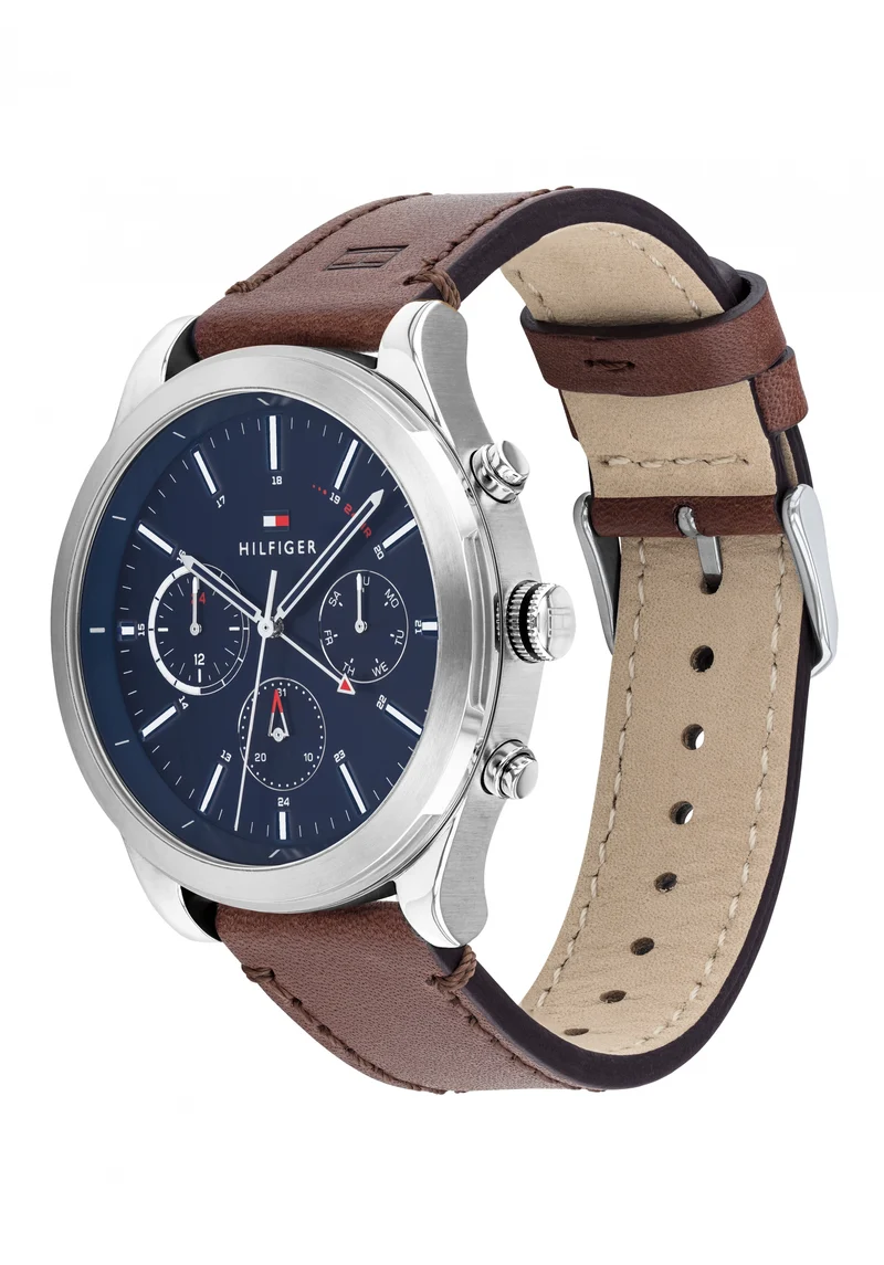 Tommy Hilfiger Ashton 1791782 Herren Armbanduhr Braun • Quarzwerk • Lederarmband