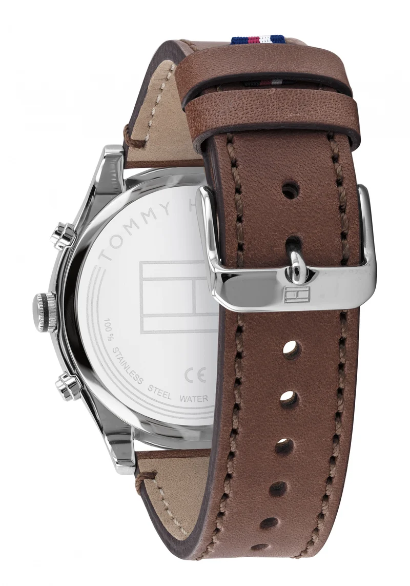 Tommy Hilfiger Ashton 1791782 Herren Armbanduhr Braun • Quarzwerk • Lederarmband