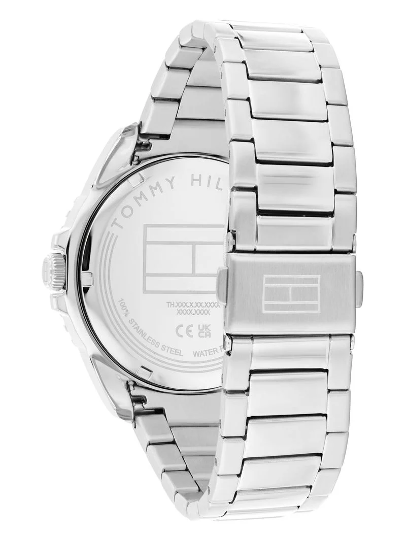 Tommy Hilfiger 1792202 Herren Armbanduhr Silber • Edelstahlgehäuse 42 mm • 10 BAR Wasserdicht