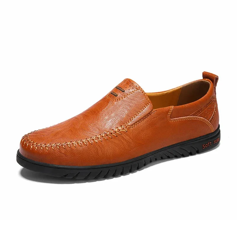 Lederen Dagelijkse Schoenen Bruin Waterdicht Krasvast Comfortabel Wandelen Casual Outdoor Heren Dames Stijlvol | Sansoti