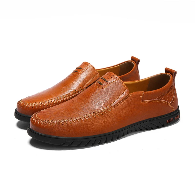 Lederen Dagelijkse Schoenen Bruin Waterdicht Krasvast Comfortabel Wandelen Casual Outdoor Heren Dames Stijlvol | Sansoti