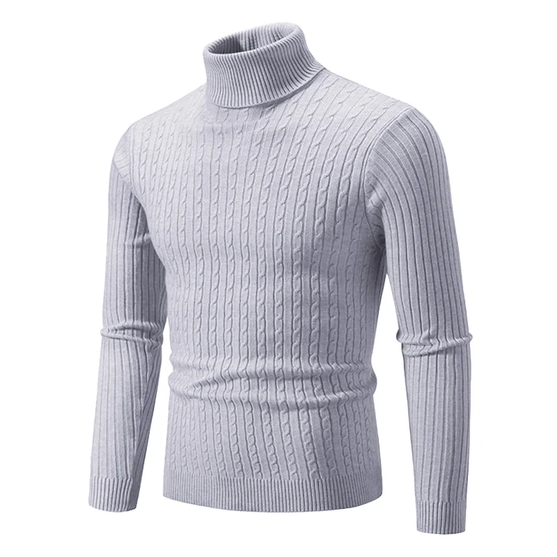 Coltrui met Kabelpatroon – Geribbelde Col – Tijdloze Elegantie – Gestructureerde Mouwen – Dames Trui | Sansoti