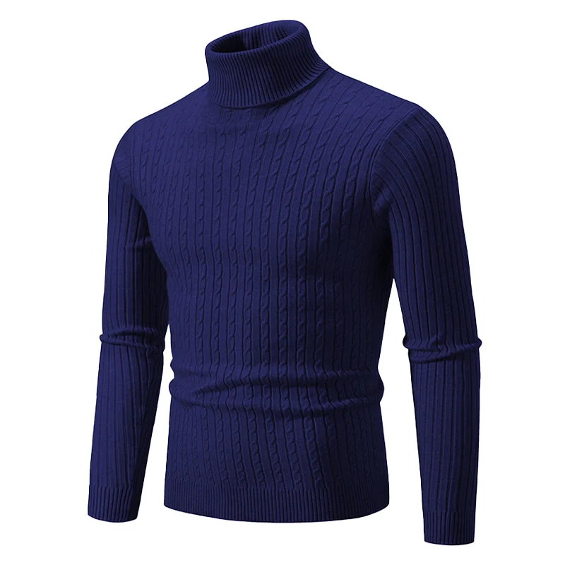 Coltrui met Kabelpatroon – Geribbelde Col – Tijdloze Elegantie – Gestructureerde Mouwen – Dames Trui | Sansoti