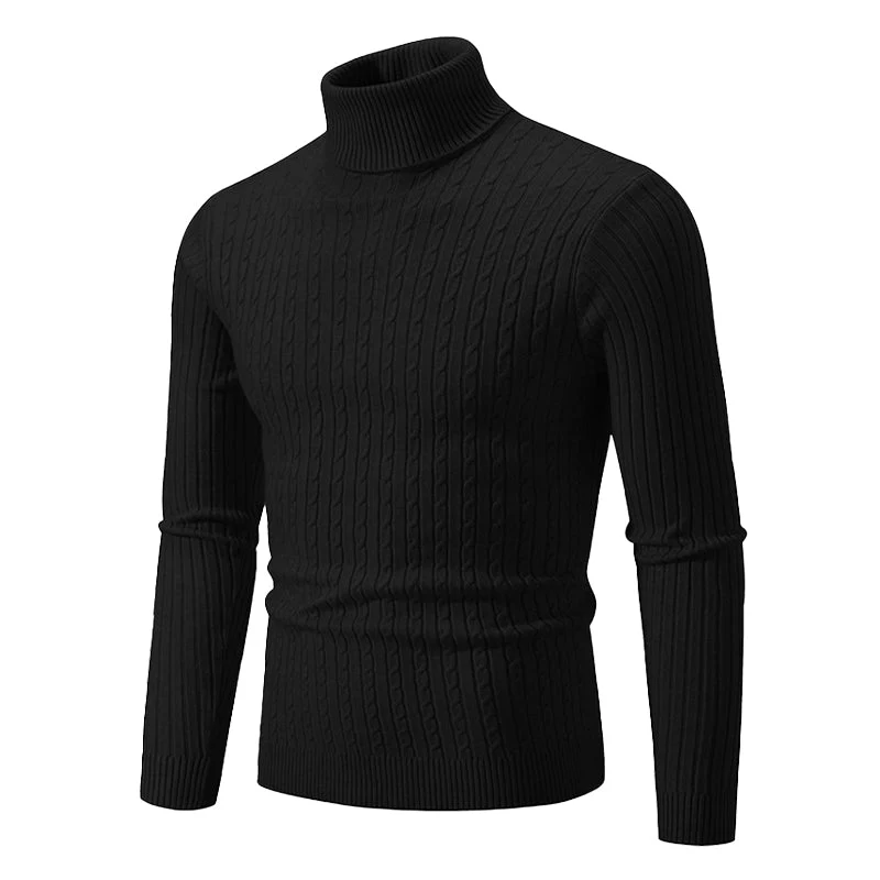 Coltrui met Kabelpatroon – Geribbelde Col – Tijdloze Elegantie – Gestructureerde Mouwen – Dames Trui | Sansoti