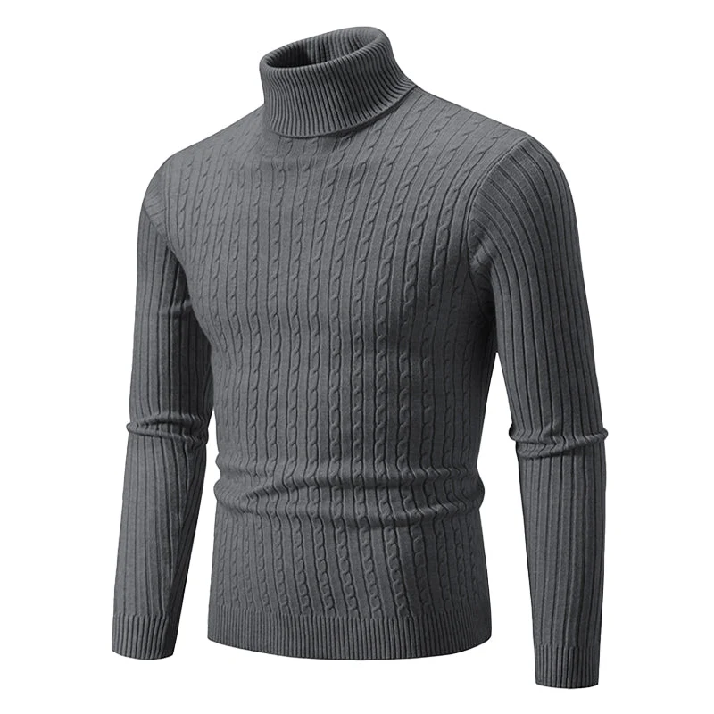 Coltrui met Kabelpatroon – Geribbelde Col – Tijdloze Elegantie – Gestructureerde Mouwen – Dames Trui | Sansoti