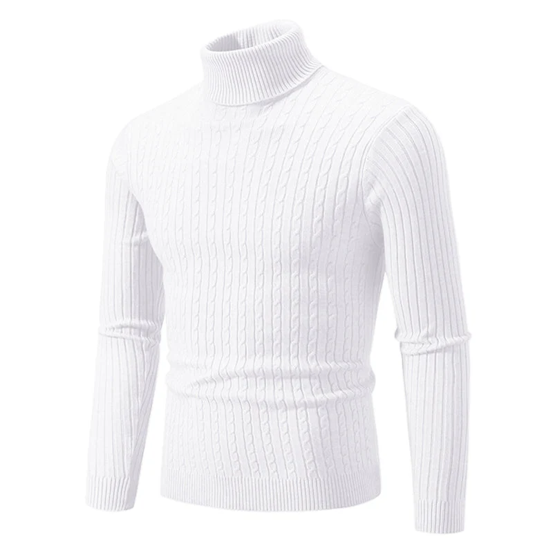 Coltrui met Kabelpatroon – Geribbelde Col – Tijdloze Elegantie – Gestructureerde Mouwen – Dames Trui | Sansoti