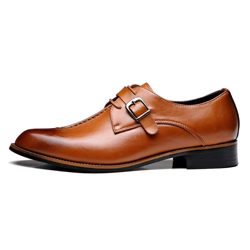 Klassieke Herenschoenen Leer Chocoladebruin Oxford Stijl Waterdicht Krasvast Duurzaam Elegante Look Business | Sansoti