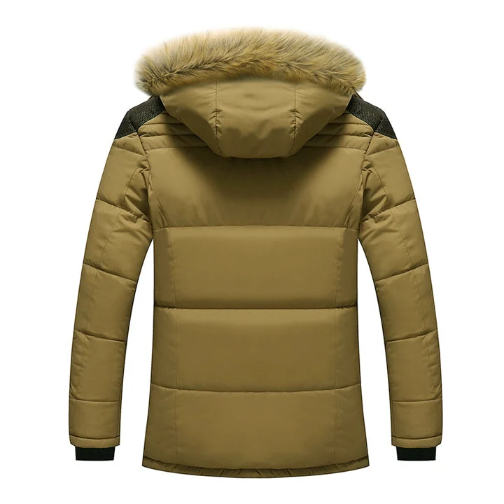 Gewatteerde Winterparka Dames Heren Polyester Fleece Afneembare Capuchon Winddicht Waterdicht Outdoor | Sansoti