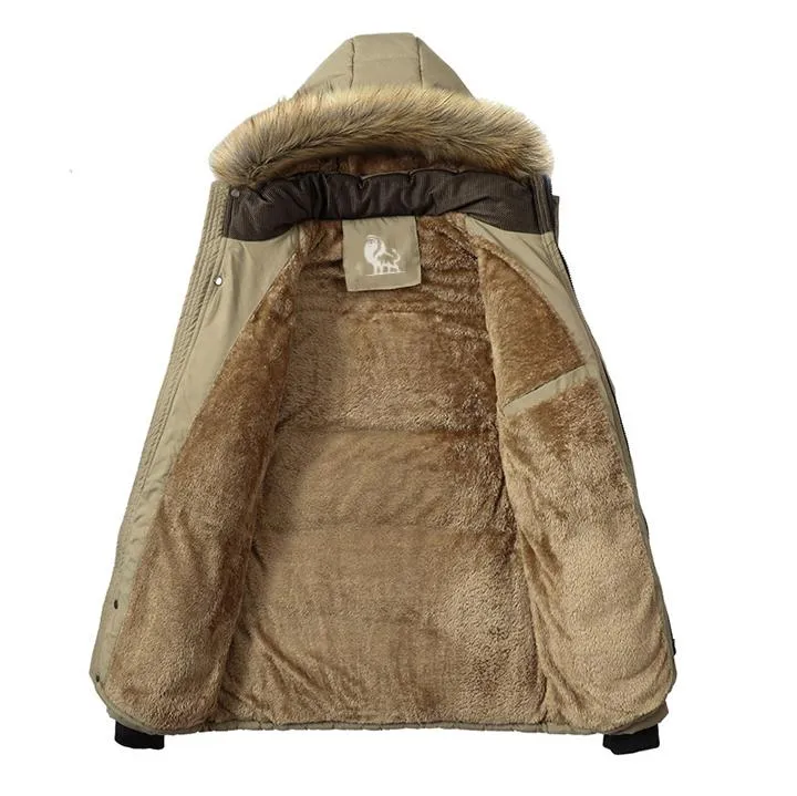 Gewatteerde Winterparka Dames Heren Polyester Fleece Afneembare Capuchon Winddicht Waterdicht Outdoor | Sansoti