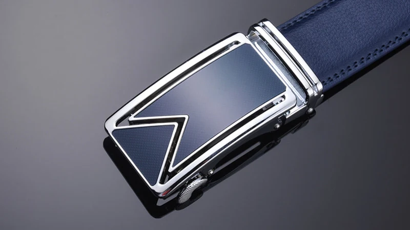 Leren Riem Heren Volnerf Rundleer Navy Blauw Waterdicht Krasbestendig Klassiek Design 110-130cm Elegante Broekriem | Sansoti