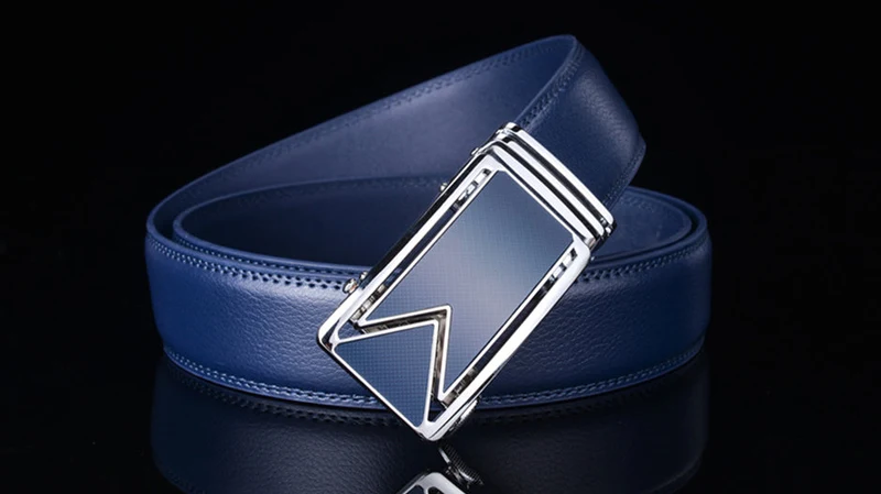 Leren Riem Heren Volnerf Rundleer Navy Blauw Waterdicht Krasbestendig Klassiek Design 110-130cm Elegante Broekriem | Sansoti