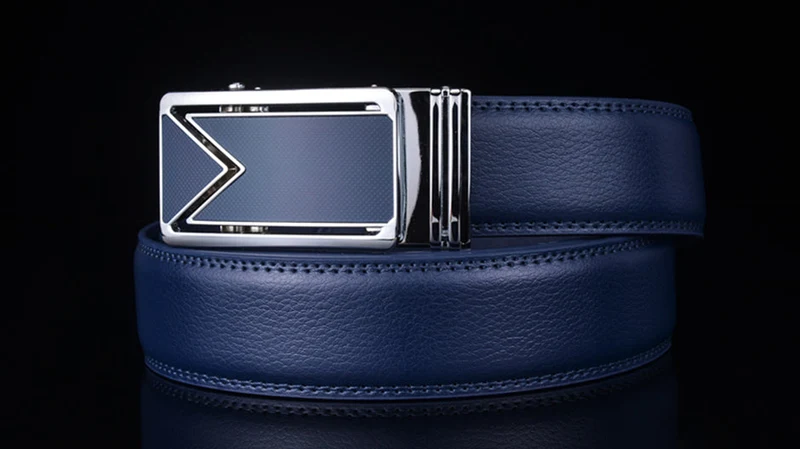 Leren Riem Heren Volnerf Rundleer Navy Blauw Waterdicht Krasbestendig Klassiek Design 110-130cm Elegante Broekriem | Sansoti