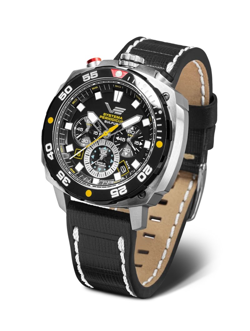 Vostok Europe Systema Periodicum VK67-650E725 Herrenuhr • 20 Bar Wasserdicht • Bullhead-Design