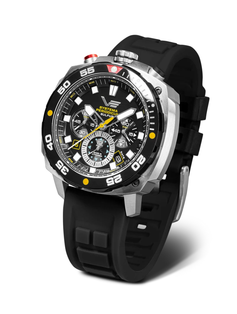 Vostok Europe Systema Periodicum VK67-650E725 Herrenuhr • 20 Bar Wasserdicht • Bullhead-Design