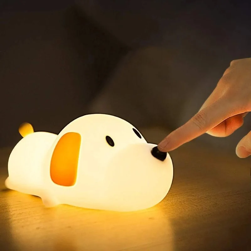 Nachtlampje Kinderen Siliconen BPA-vrij Oplaadbaar Dimbaar Warm Licht Baby Peuter Slaapkamer | Sansoti
