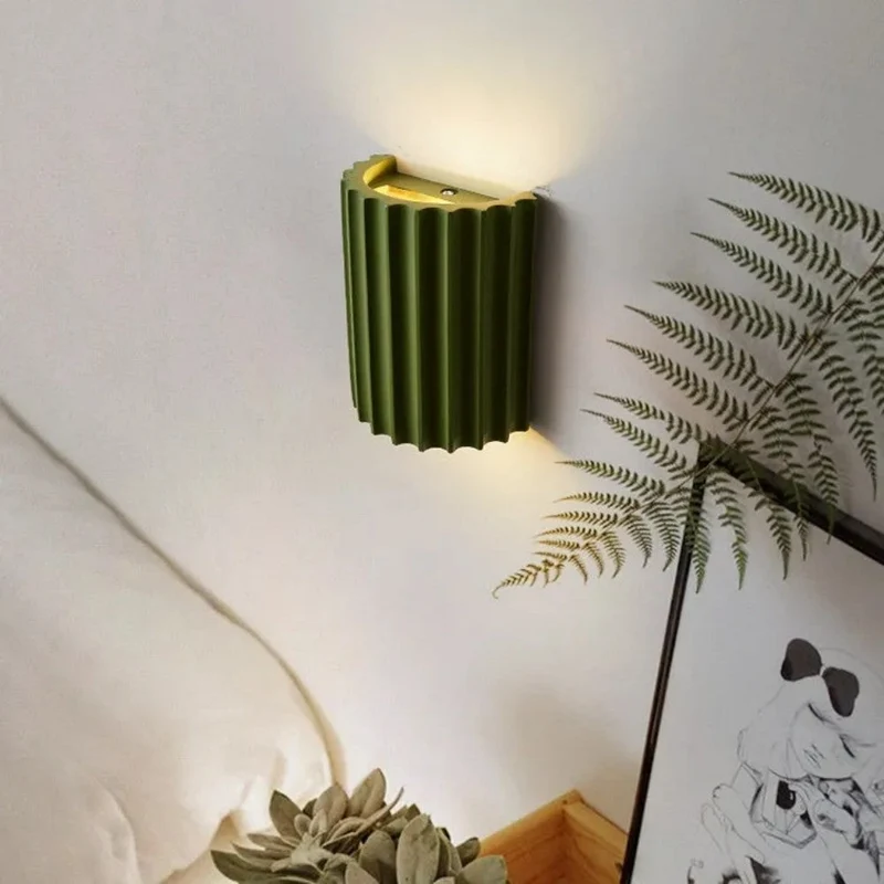 Wandlamp Resin Halfrond Minimalistisch G9 LED Slaapkamer Hal Woonkamer Modern | Sansoti