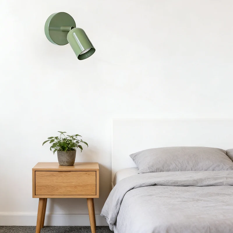 Wandlamp IJzer Minimalistisch Mat LED Hal Slaapkamer Badkamer Trap Modern | Sansoti