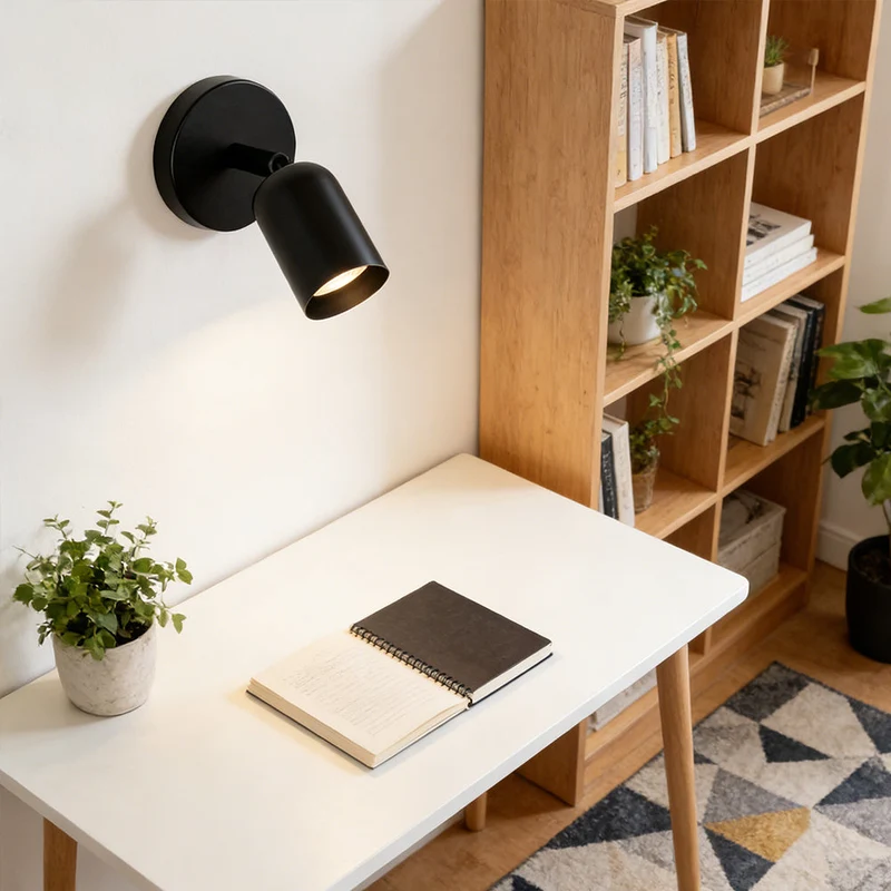 Wandlamp IJzer Minimalistisch Mat LED Hal Slaapkamer Badkamer Trap Modern | Sansoti