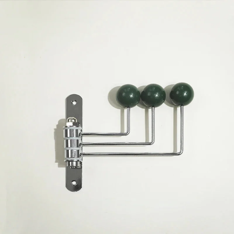Wandkapstok Metaal Retro 3 of 4 Haken Zwart Wit Groen Rood Hal Slaapkamer | Sansoti