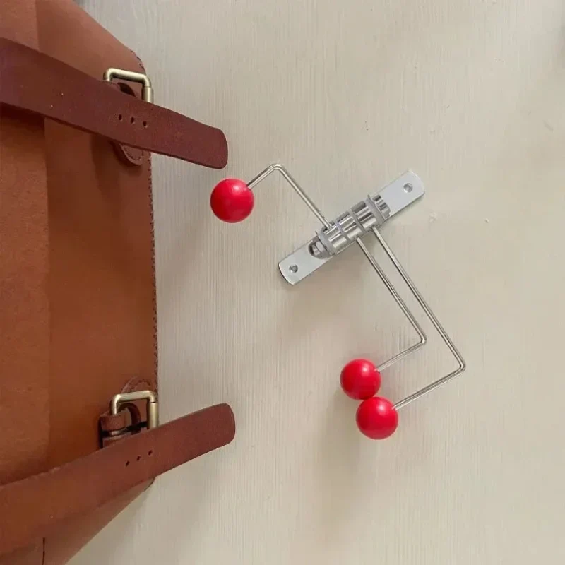 Wandkapstok Metaal Retro 3 of 4 Haken Zwart Wit Groen Rood Hal Slaapkamer | Sansoti