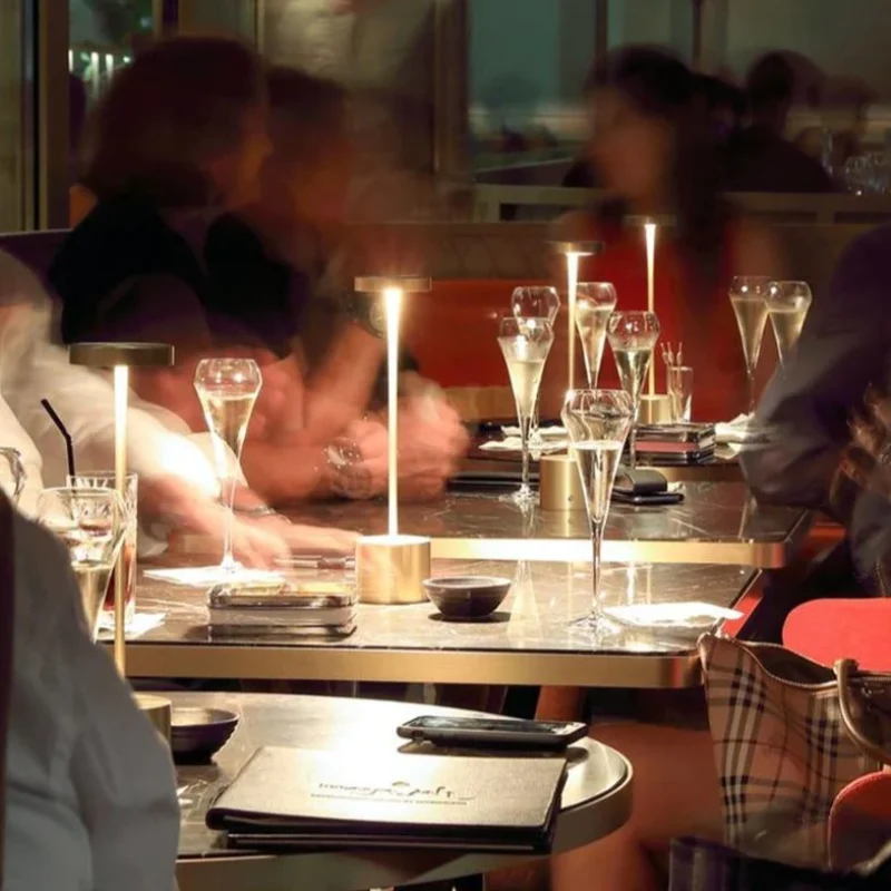 Tafellamp Draadloos Oplaadbaar LED Aluminium Dimbaar IP54 Buiten Binnen Terras | Sansoti