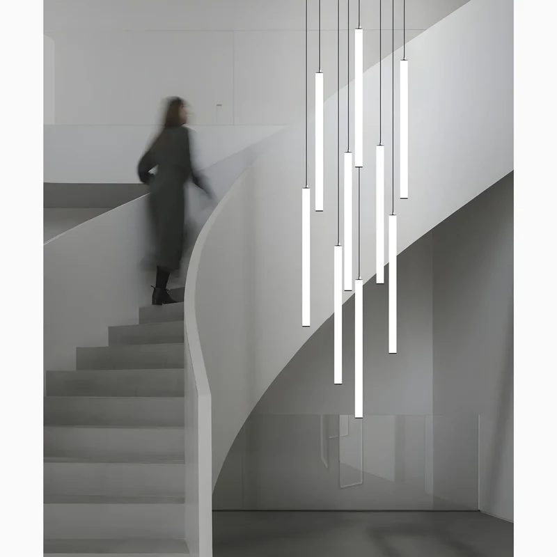 Trap Hanglamp Hoog Plafond Spiraal LED Meerdere Lichts Modern | Sansoti