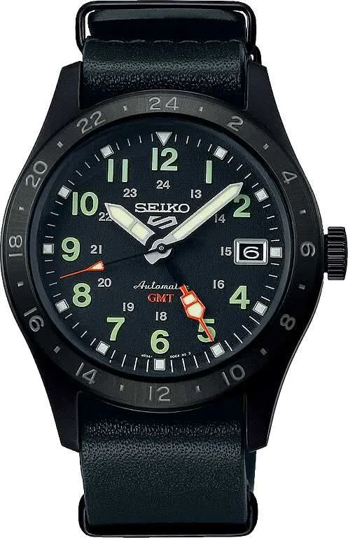 Seiko 5 Sports SSK025K1 Herrenuhr • GMT-Funktion • Automatikwerk 4R34