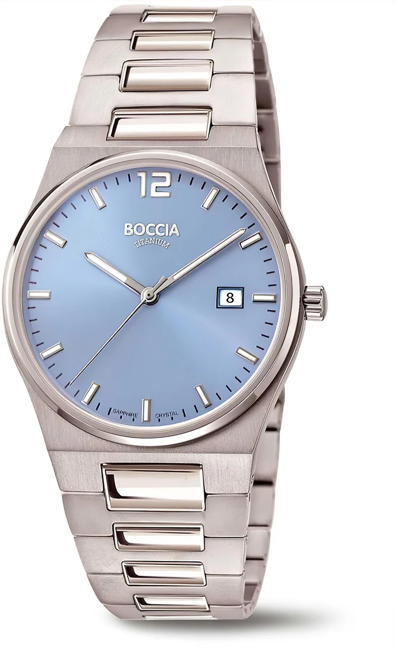 Boccia 3357-01 Herrenuhr - Reintitan - Saphirglas