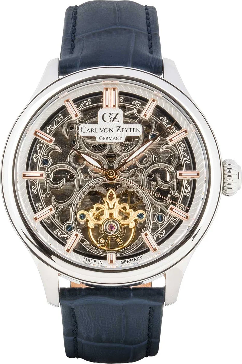 Carl von Zeyten Neustadt CVZ0014SWRS Herrenuhr • Skelettiertes Zifferblatt • Elegantes Automatikwerk