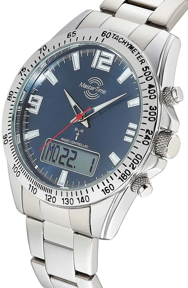 Master Time Funk MTGA-10875-32M Herrenuhr • Höchste Funkpräzision • Beste Ablesbarkeit