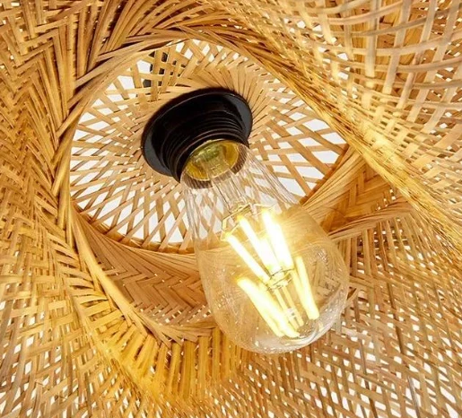 Bamboe Hanglamp Japans Design Handgeweven 40-80cm E27 | Sansoti