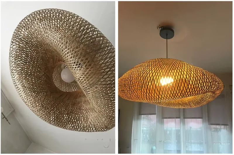 Bamboe Hanglamp Japans Design Handgeweven 40-80cm E27 | Sansoti