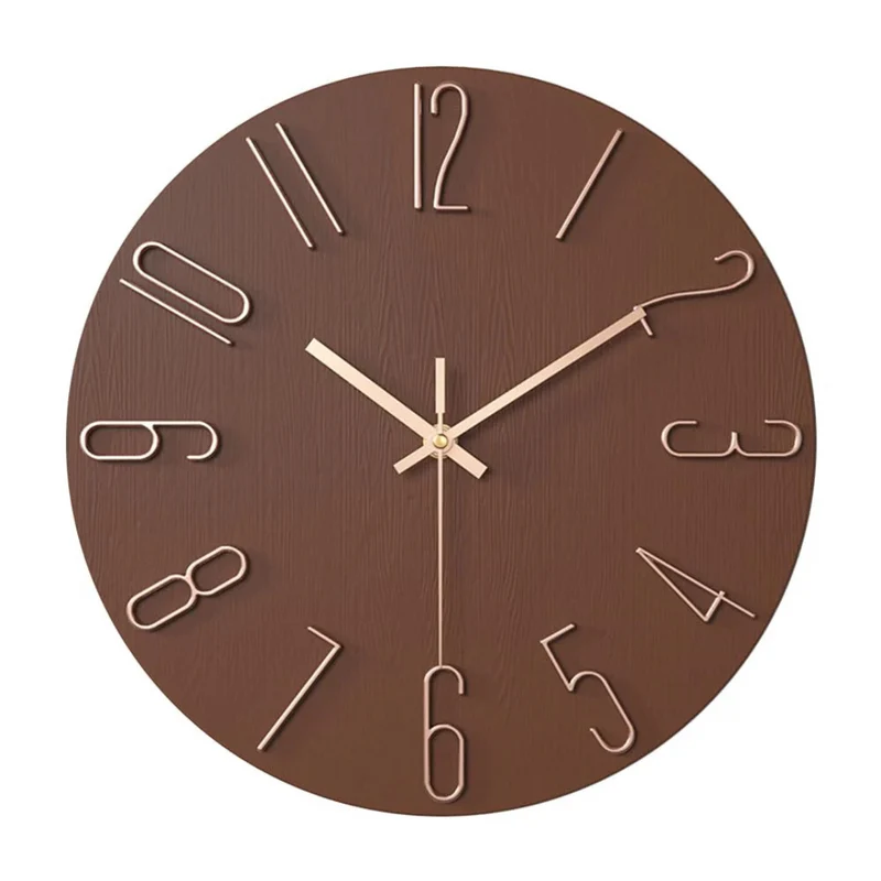 Wandklok Modern Stil Quartz 30cm Kunststof Woonkamer Minimalistisch | Sansoti
