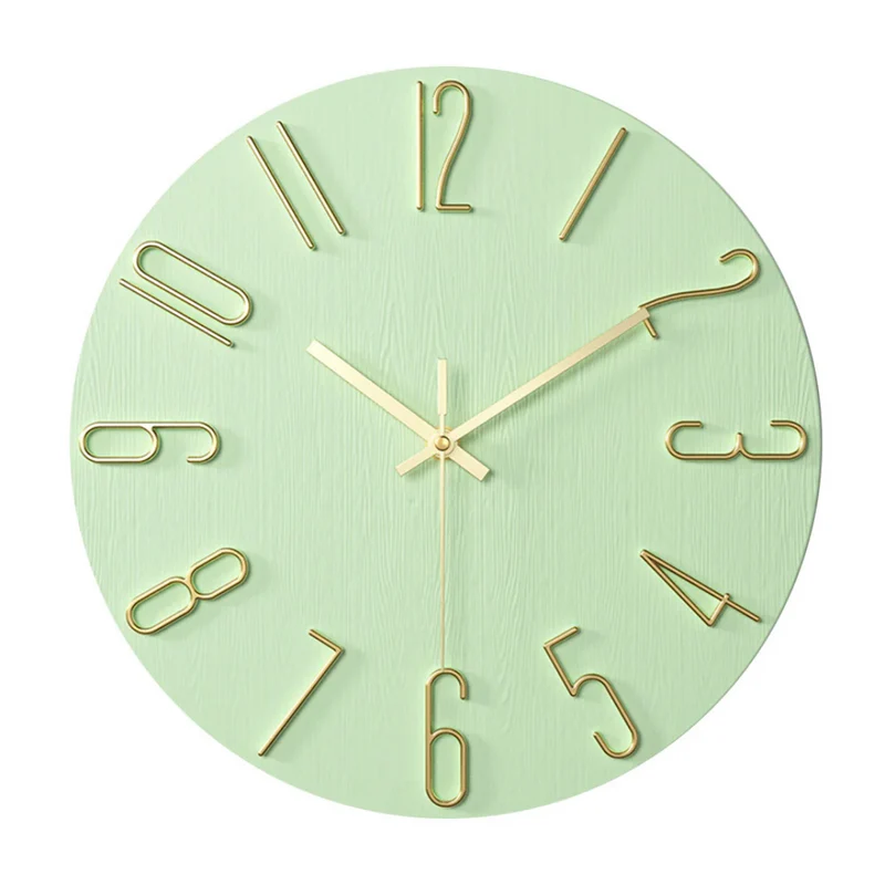 Wandklok Modern Stil Quartz 30cm Kunststof Woonkamer Minimalistisch | Sansoti
