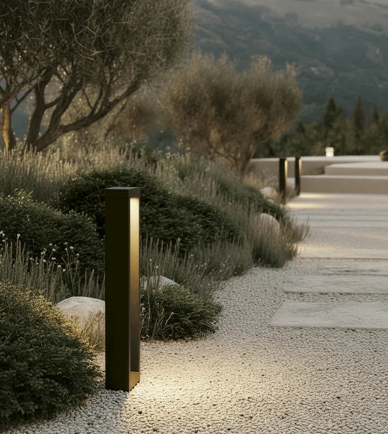 Buitenlamp Paal LED 10W IP65 Aluminium Zwart 60cm Tuin Oprit Pad Modern