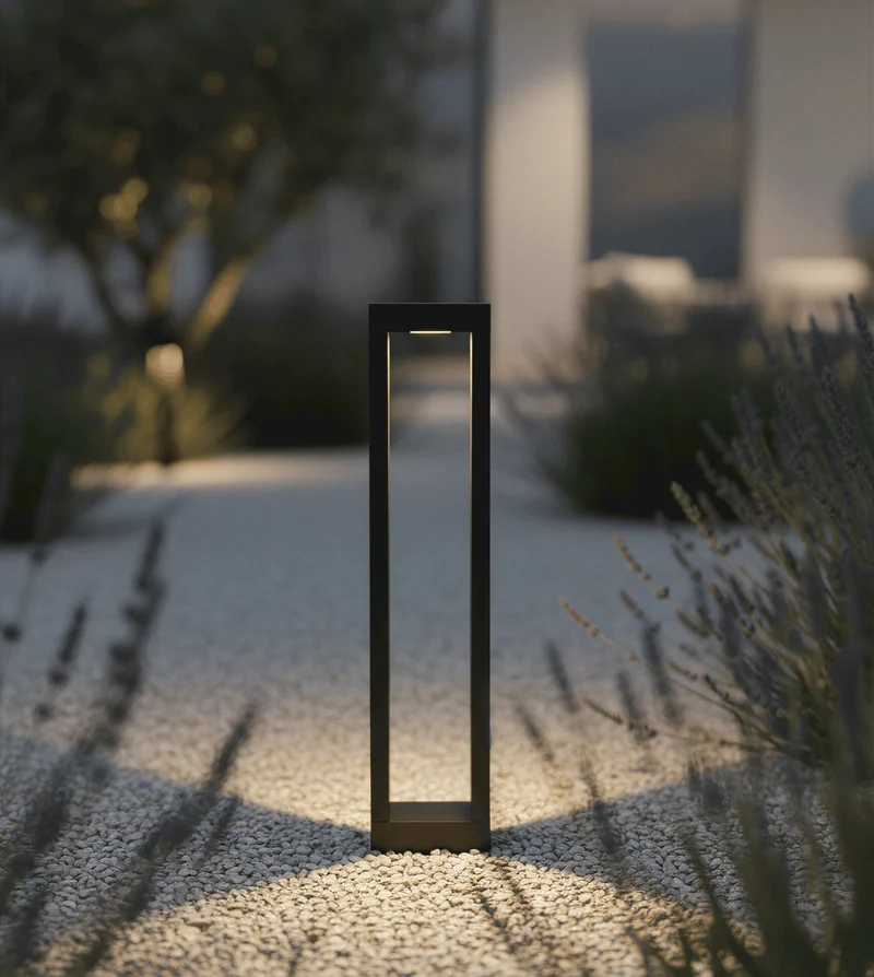 Buitenlamp Paal LED 10W IP65 Aluminium Zwart 60cm Tuin Oprit Pad Modern