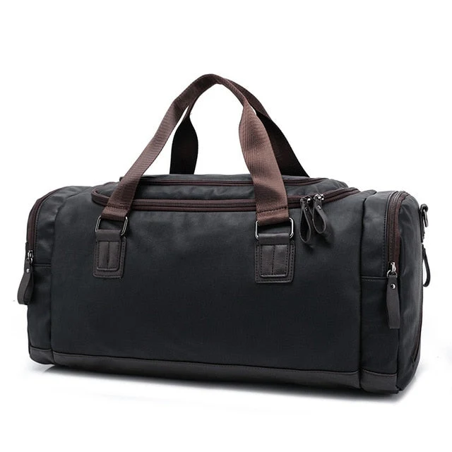Leren Reistas Handbagage Weekendtas Premium PU-Leer Waterbestendig Krasvrij Duurzaam Reisaccessoire Vintage | Sansoti