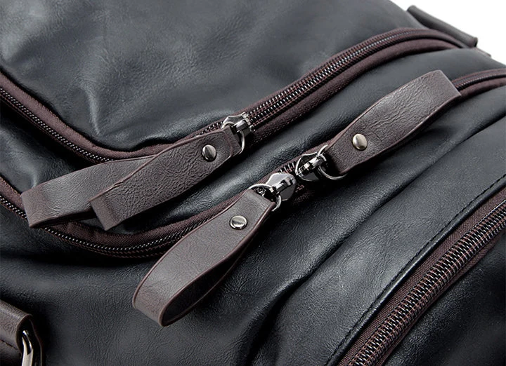 Leren Reistas Handbagage Weekendtas Premium PU-Leer Waterbestendig Krasvrij Duurzaam Reisaccessoire Vintage | Sansoti