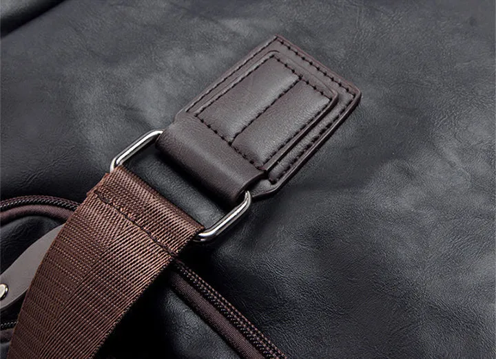 Leren Reistas Handbagage Weekendtas Premium PU-Leer Waterbestendig Krasvrij Duurzaam Reisaccessoire Vintage | Sansoti