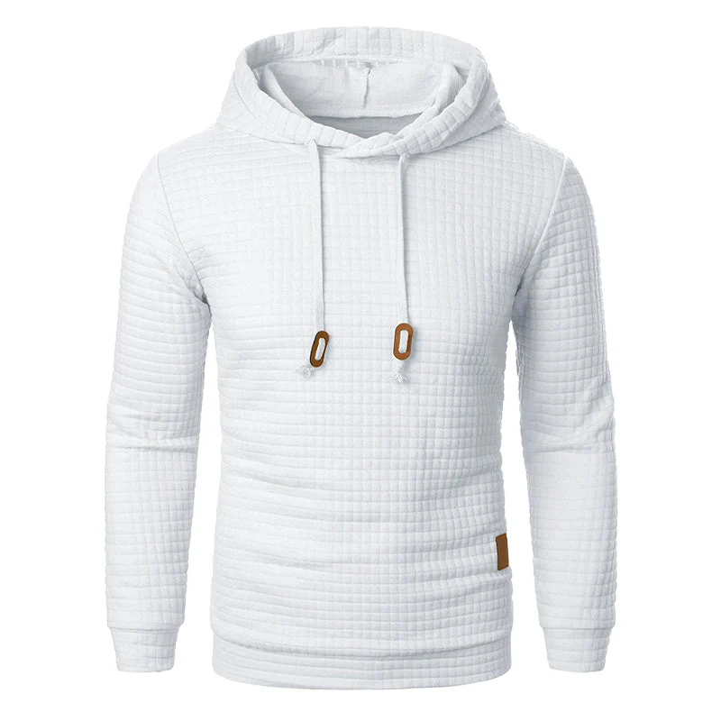 Gebreide Hoodie met Gestructureerd Patroon Slim Fit Capuchontrui voor Heren en Dames Comfortabel Sweatshirt | Sansoti