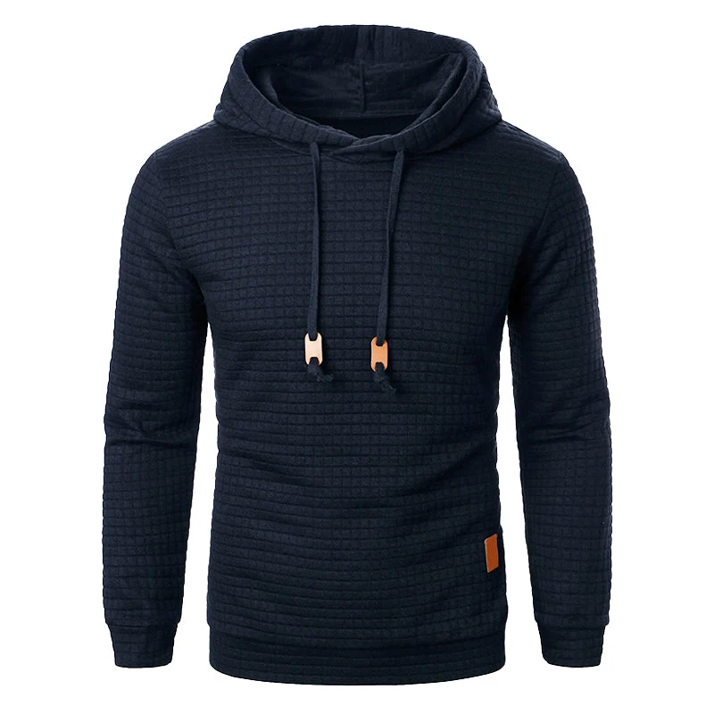 Gebreide Hoodie met Gestructureerd Patroon Slim Fit Capuchontrui voor Heren en Dames Comfortabel Sweatshirt | Sansoti