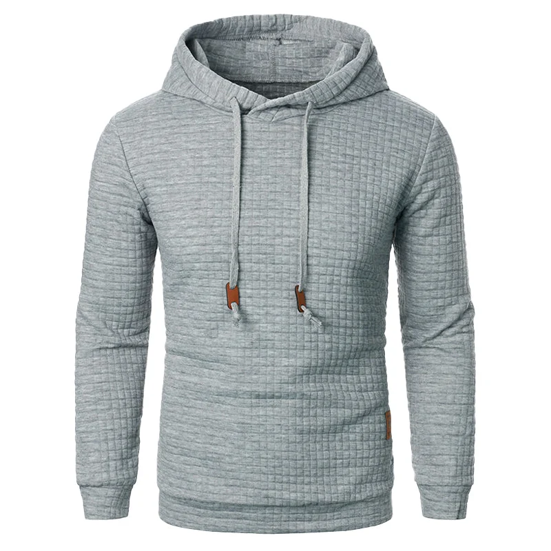 Gebreide Hoodie met Gestructureerd Patroon Slim Fit Capuchontrui voor Heren en Dames Comfortabel Sweatshirt | Sansoti