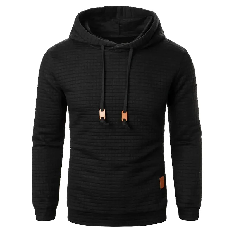 Gebreide Hoodie met Gestructureerd Patroon Slim Fit Capuchontrui voor Heren en Dames Comfortabel Sweatshirt | Sansoti