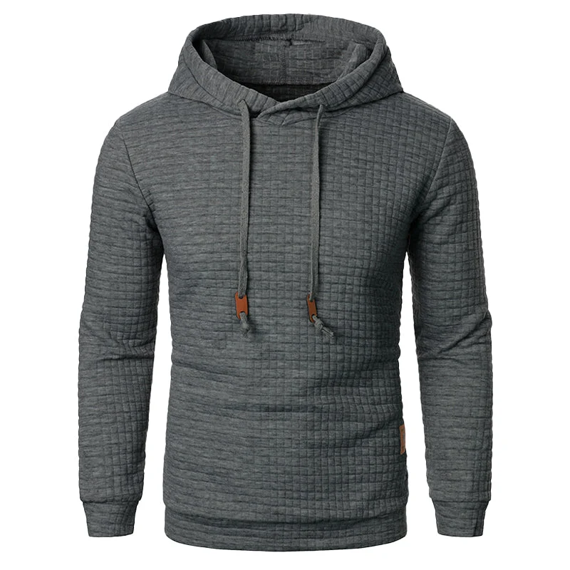 Gebreide Hoodie met Gestructureerd Patroon Slim Fit Capuchontrui voor Heren en Dames Comfortabel Sweatshirt | Sansoti