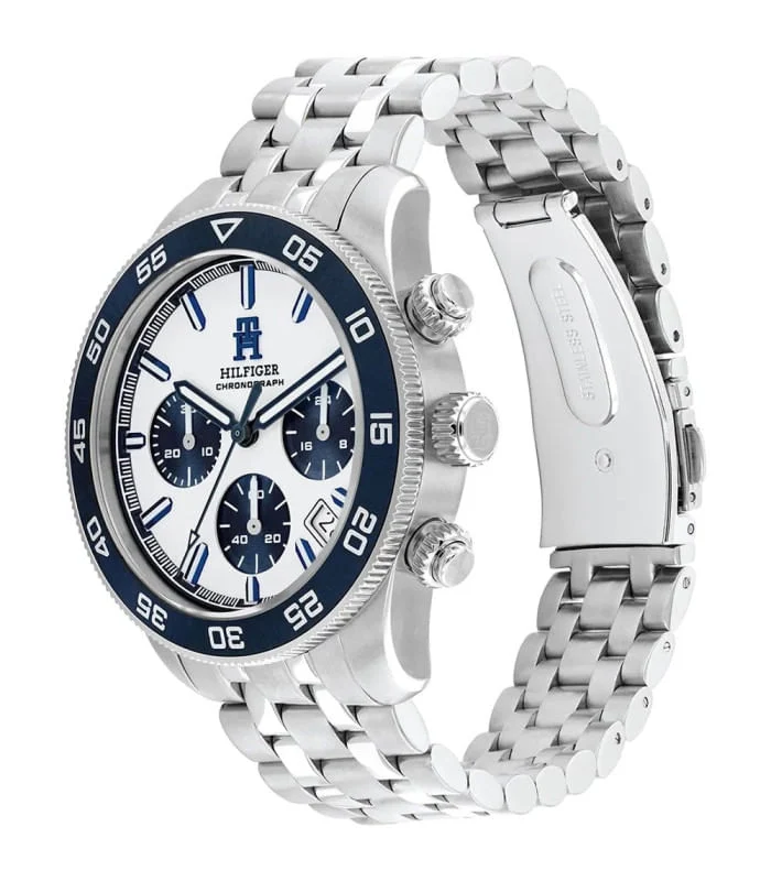 Tommy Hilfiger TH85 1792157 Herrenuhr Weiß • Multifunktions-Quarzwerk • 5 BAR Wasserdicht