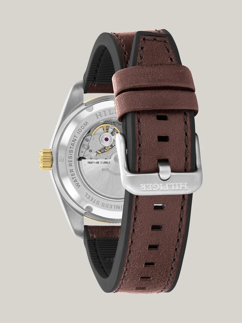 Tommy Hilfiger TH85 1792142 Herren Automatikuhr Schwarz • Automatikwerk • 10 Bar Wasserdicht